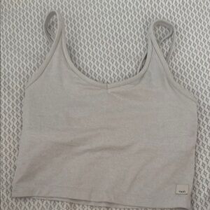 Vuori Cream Fitted Sleeveless Camisole